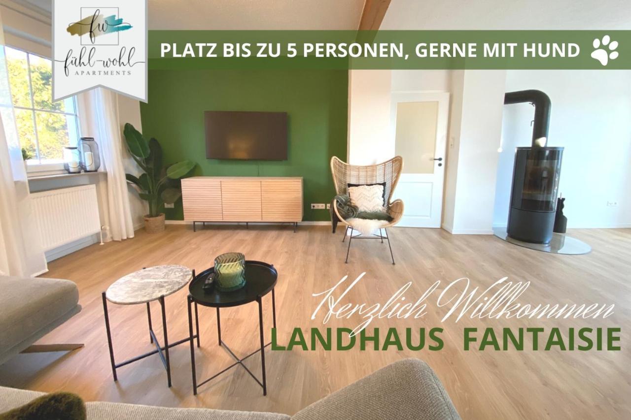 Ferienhaus Fantaisie - Wohnen Nahe Schlosspark -Stadtgrenze Bayreuth Fuer 1-5 Pers, Hunde Willkommen, Voll Eingezaeunt Eckersdorf Eksteriør billede